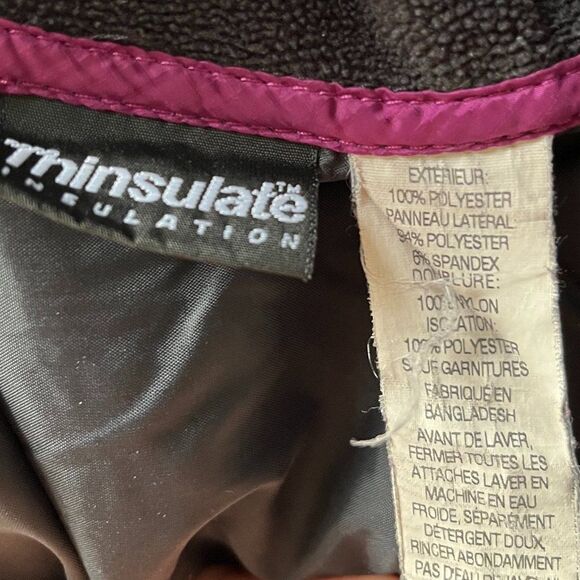 L.L. Bean Black Quilted Winter Jacket Coat Women's Size Small - Picture 5 of 8